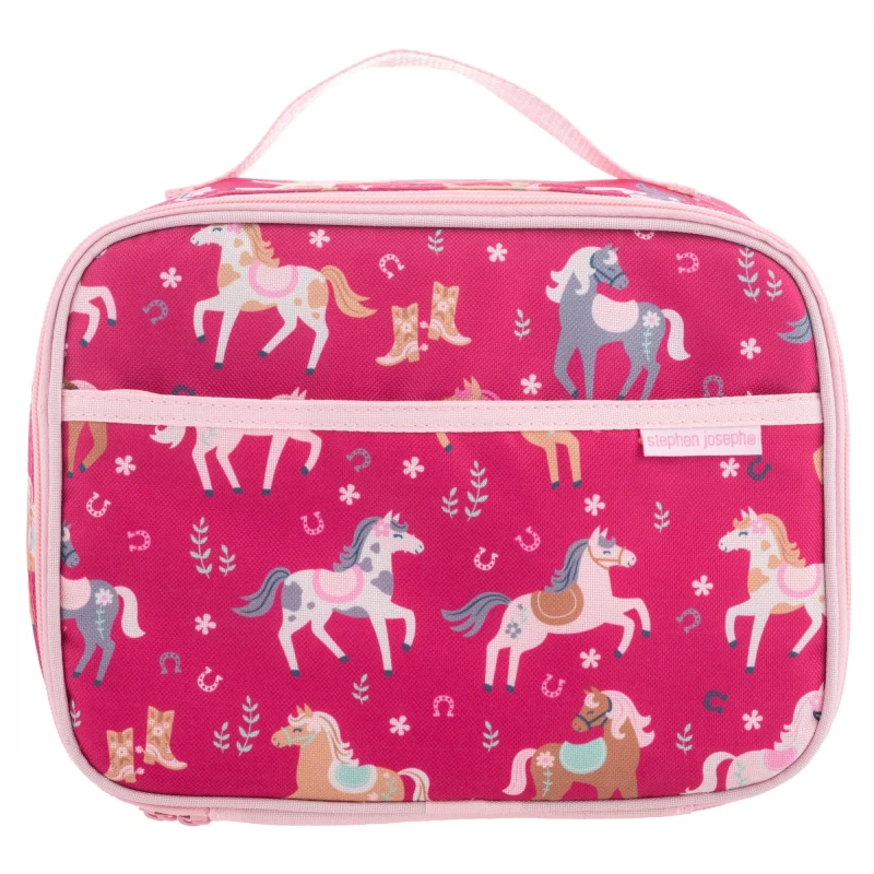 Stephen Joseph Junior Lunch Bag Horse Durable Insulated Waterproof for Kids Aged 3-6 Years - Stephen Joseph