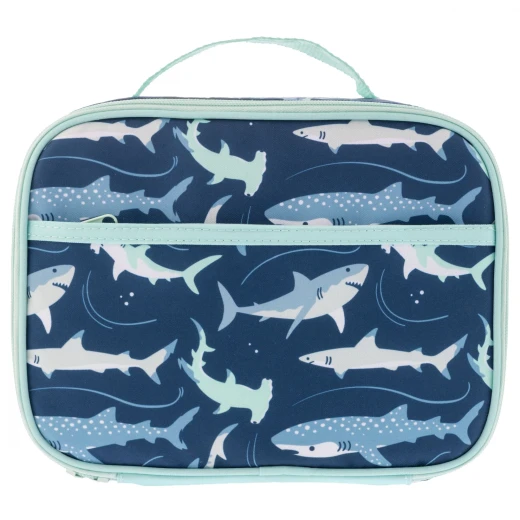 Stephen Joseph Junior Lunch Bag Shark Durable Insulated Waterproof PEVA Lining for Ages 3-6