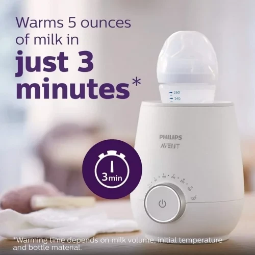 Philips Avent Fast Bottle Warmer, Electric, Quick & Even Warming, Defrost Setting - Philips Avent - Image 3