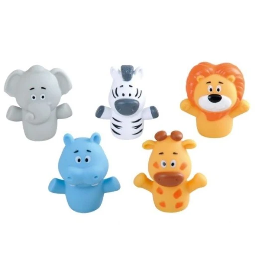Playgo Happy Farm Finger Puppets Set of 5, Soft Plush Animals for Pretend Play - PlayGo - Image 2