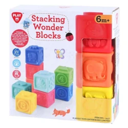 Playgo Toys 9pc Stacking Wonder Blocks for Toddlers, Colorful Educational Toy Set