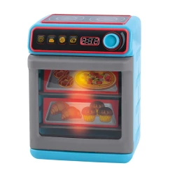 PlayGo Toy Kitchen Oven with Realistic Sounds and Lights, Blue, for Girls 3-7 Years Old