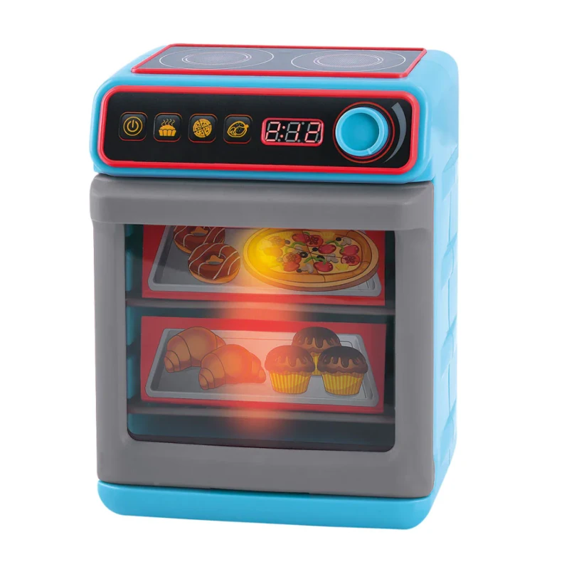 PlayGo Toy Kitchen Oven with Realistic Sounds and Lights, Blue, for Girls 3-7 Years Old - PlayGo