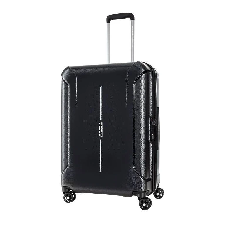 American Tourister Technum 77 cm Black Expandable Suitcase 3 Years Warranty - American Tourister