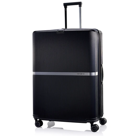 Samsonite Minter Spinner 81/30 EXP Black 30 Inch Luggage with Expandable Design, Durable Hard Shell, 4 Wheel System, and TSA Approved Locks for Secure Travel Samsonite Minter Spinner 81/30 EXP Black 30 Inch Luggage with Expandable Design, Durable Hard Shell, 4 Wheel System, and TSA Approved Locks for Secure Travel