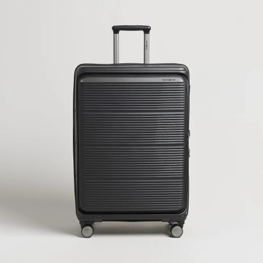 Samsonite Paralux 75cm Front Access Check In Suitcase Black: Durable, Expandable Design with TSA Approved Lock for Secure Travel Samsonite Paralux 75cm Front Access Check In Suitcase Black: Durable, Expandable Design with TSA Approved Lock for Secure Travel