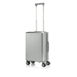 Samsonite EVOA Z Spinner 55cm Silver Lightweight Carry On Luggage