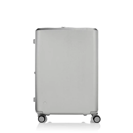 Samsonite EVOA Z Spinner 75/28 EXP Large Silver Hardside Expandable Luggage with Aero-Trac Wheels and TSA Lock Samsonite EVOA Z Spinner 75/28 EXP Large Silver Hardside Expandable Luggage with Aero-Trac Wheels and TSA Lock