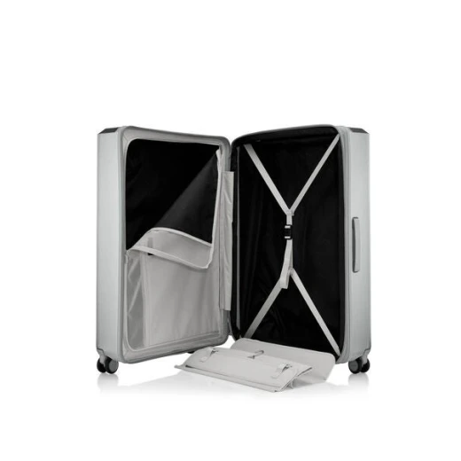 Samsonite EVOA Z Spinner 81cm Silver Expandable Hardside Luggage Suitcase with TSA Lock and 4 Double Wheels for Effortless Travel 360 Degree Mobility Lightweight Design - Samsonite - Image 2