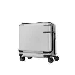 Samsonite Evoa Rolling Tote 44cm Brushed Silver, Lightweight Carry-On Luggage