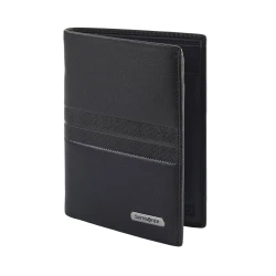 Samsonite Spectrolite SLG Leather Wallet Black and Night Blue RFID Protection Bifold 8 Card Slots Coin Pocket Premium Quality Durable Stylish Travel Essential