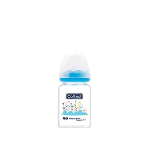 Optimal Glass Baby Bottle 60ml Blue, Heat Resistant, Sterilizer Safe, Newborn Feeding Optimal Glass Baby Bottle 60ml Blue, Heat Resistant, Sterilizer Safe, Newborn Feeding