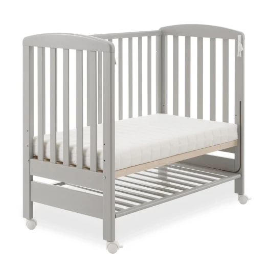 Italbaby B Side Cot Grey Bedside Sleeper with Mattress, Duvet, and Bumper Set Italbaby B Side Cot Grey Bedside Sleeper with Mattress, Duvet, and Bumper Set