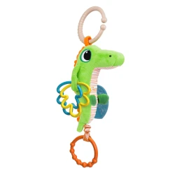 Chicco Crocodile First Activity Toy 3-24 Months, Vibrating Plush Toy, Green