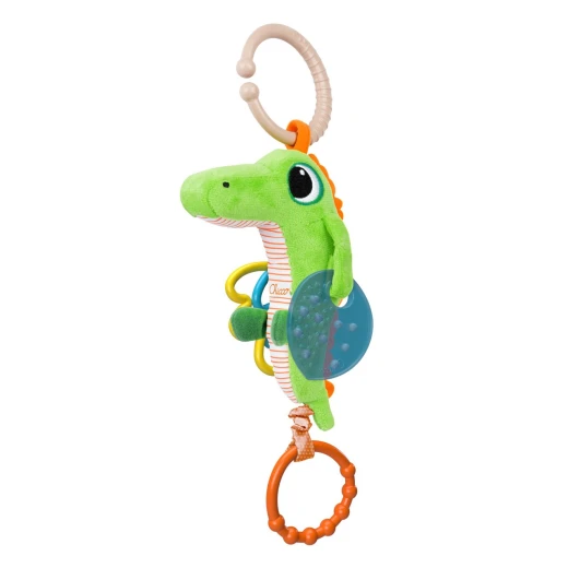 Chicco Crocodile First Activity Toy 3-24 Months, Vibrating Plush Toy, Green - Chicco - Image 3
