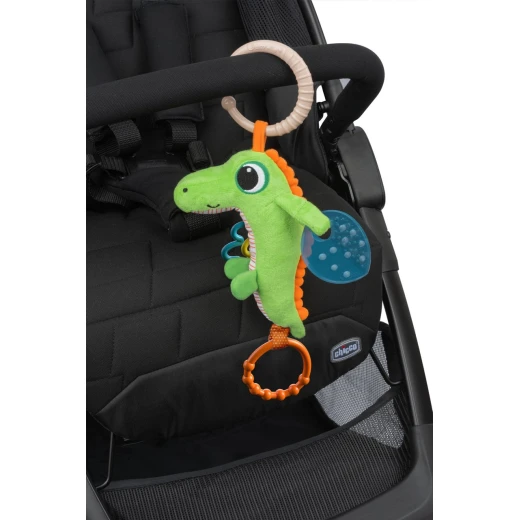 Chicco Crocodile First Activity Toy 3-24 Months, Vibrating Plush Toy, Green - Chicco - Image 4