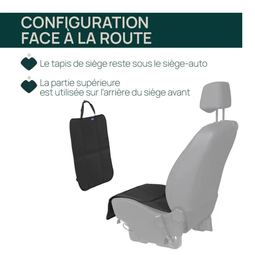 Chicco Car Seat Protector Mat Black Universal Fit for Baby and Child Car Seats - Chicco - Image 5
