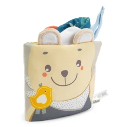 Chicco Soft Sensory Book 0M+ Black and White Interactive Baby Toy for Visual Stimulation and Early Development Featuring Crinkle Sounds and Different Textures Perfect for Newborns