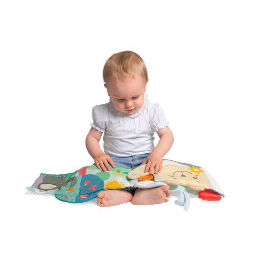 Chicco Soft Sensory Book 0M+ Black and White Interactive Baby Toy for Visual Stimulation and Early Development Featuring Crinkle Sounds and Different Textures Perfect for Newborns - Chicco - Image 6