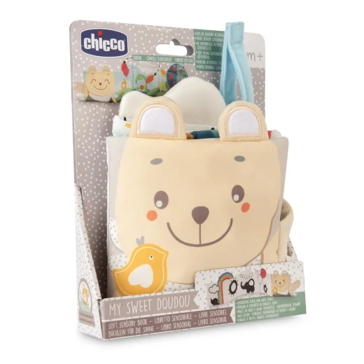 Chicco Soft Sensory Book 0M+ Black and White Interactive Baby Toy for Visual Stimulation and Early Development Featuring Crinkle Sounds and Different Textures Perfect for Newborns - Chicco - Image 7