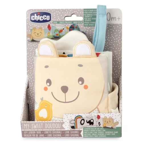 Chicco Soft Sensory Book 0M+ Black and White Interactive Baby Toy for Visual Stimulation and Early Development Featuring Crinkle Sounds and Different Textures Perfect for Newborns - Chicco - Image 8