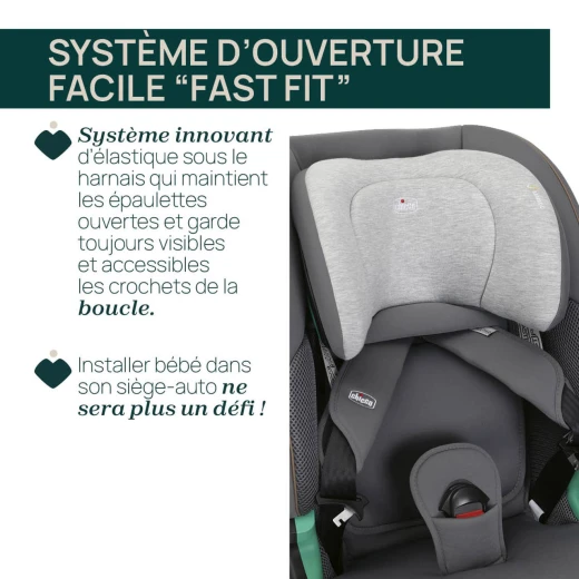 Chicco Seat&Go i-Size Car Seat Glam Grey 76-150cm, 15 Months to 12 Years - Chicco - Image 4