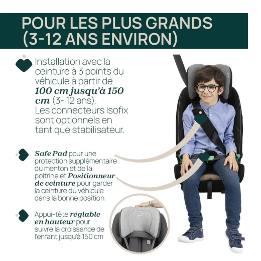 Chicco Seat&Go i-Size Car Seat Glam Grey 76-150cm, 15 Months to 12 Years - Chicco - Image 7