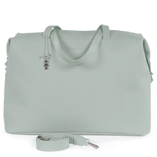Pasito a Pasito XL Icon Green Diaper Bag – Stylish Faux Leather Baby Bag for Dads, Spacious with Multiple Pockets, Adjustable Strap, Washable & Safe Materials - Pasito a Pasito - Image 2