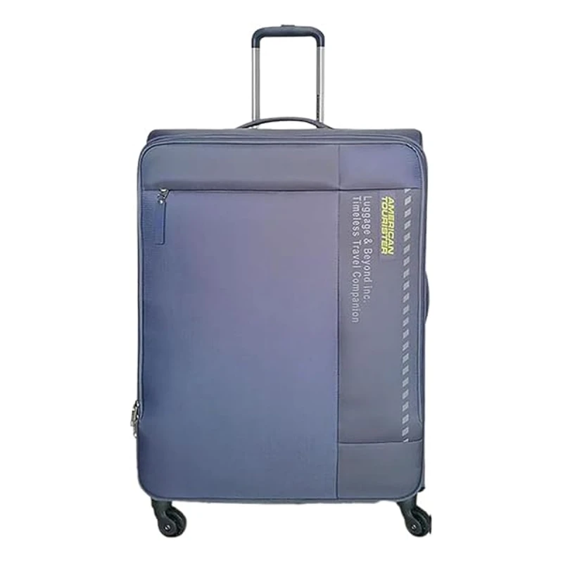 American Tourister Marina Soft Luggage Trolley Bag Gray Medium Size 2 Wheels Telescopic Handle Expandable Design TSA Lock for Secure Travel - American Tourister