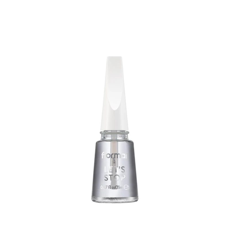 Flormar Let's Stop Nail Care Set: Nourishing Base Coat, Strengthening Top Coat, 2 Treatment Oils for Healthy Nails & Cuticle Care, Long Lasting 10ml Bottles - Flormar