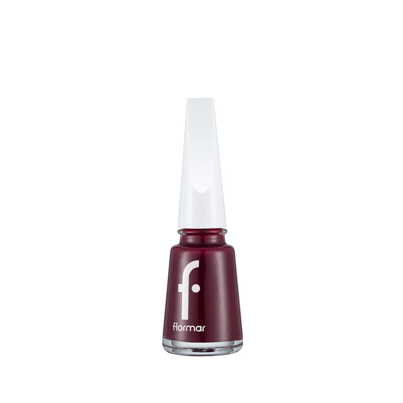 Flormar Nail Enamel 306 Lost In Bordeaux Long Lasting Shiny Nail Polish 11ml - Flormar