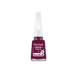 Flormar Nail Enamel 517 Chic Raspberry Purple Polish, High Pigment, Long Lasting