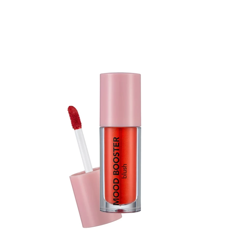 Flormar Mood Booster Liquid Blush 004 Feel The Red 4ml For Radiant Cheeks Long Lasting Color Application - Flormar