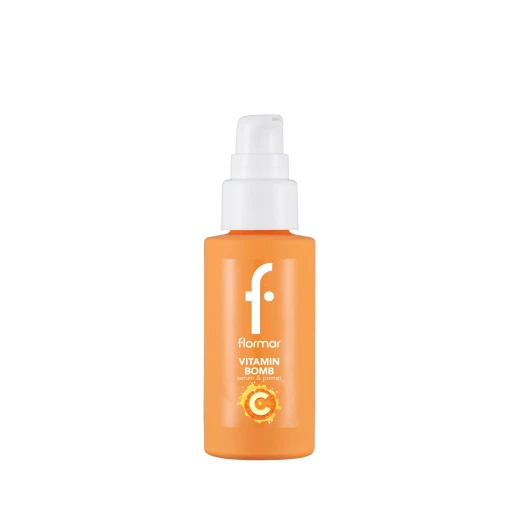Flormar Vitamin Bomb Serum Primer Yellow 000 - Hydrating Makeup Primer with Vitamins for Radiant Glow and Smooth Skin Prep Flormar Vitamin Bomb Serum Primer Yellow 000 - Hydrating Makeup Primer with Vitamins for Radiant Glow and Smooth Skin Prep