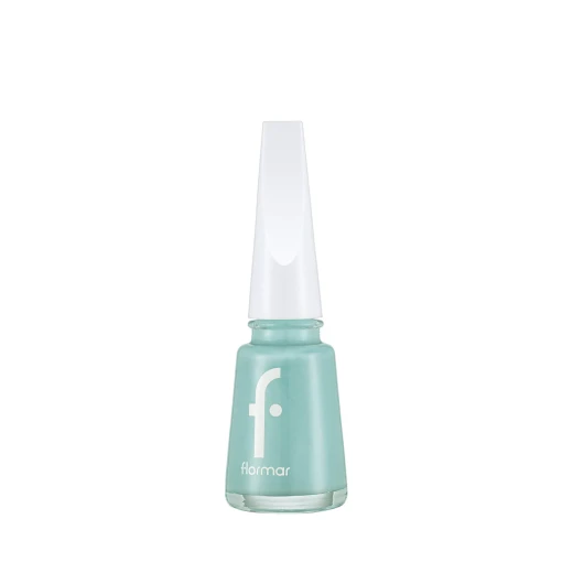 Flormar Nail Enamel Turquoise 11ml High Pigment and Glossy Finish Nail Polish