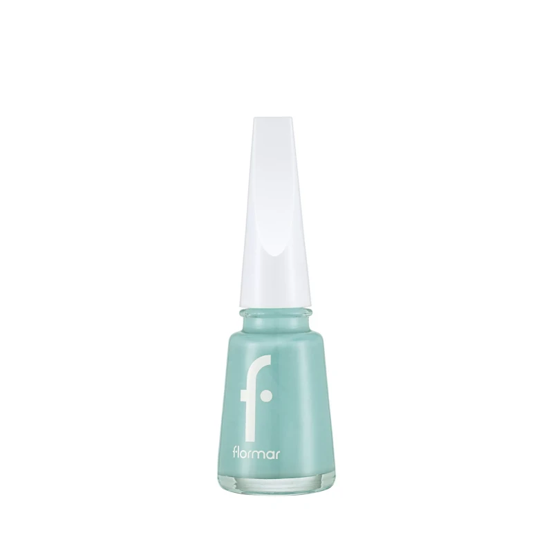 Flormar Nail Enamel Turquoise 11ml High Pigment and Glossy Finish Nail Polish - Flormar