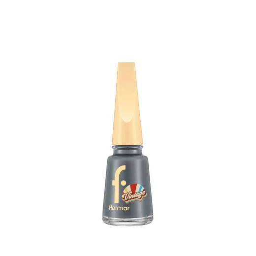 Flormar Nail Enamel Vintage Denim Shade, High Pigment & Glossy Finish Nail Polish, Long Lasting Formula, 11ml Bottle, Perfect for Manicures and Pedicures