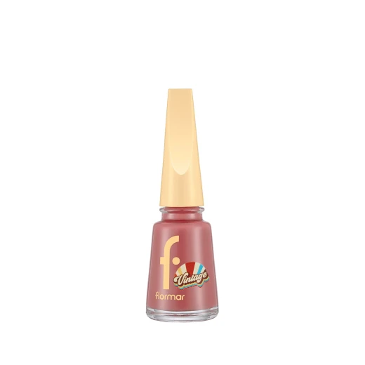 Flormar Vintage Blush Nail Enamel Polish, High Pigment, Glossy Finish, 11 ml