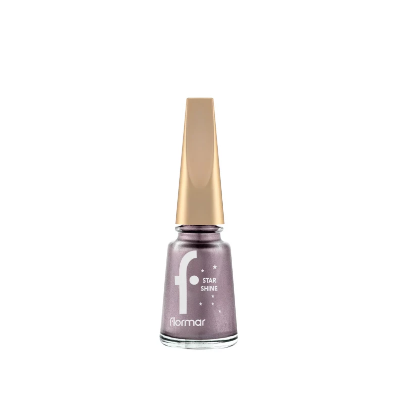 Flormar Star Shine Nail Enamel Lilac Sparkle 003 Metallic Finish 11ml - Flormar