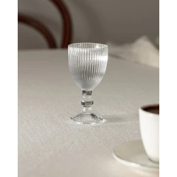 طقم أكواب قهوة باريس ذات تصميم أنيق 4 قطع زجاج كريستالي شفاف لتقديم القهوة والشاي طقم مثالي لـ 4 أشخاص