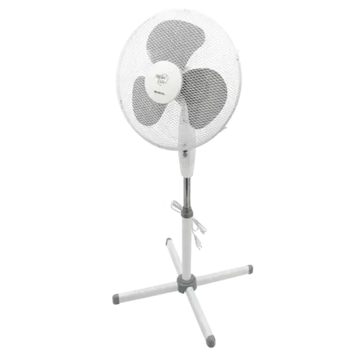 Ariete White Pedestal Fan 40cm Powerful Motor Adjustable Height for Maximum Cooling