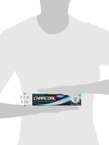 Beauty Formulas Activated Charcoal Fluoride Toothpaste for Adults, Unflavored, 125ml - Beauty Formulas - Image 3
