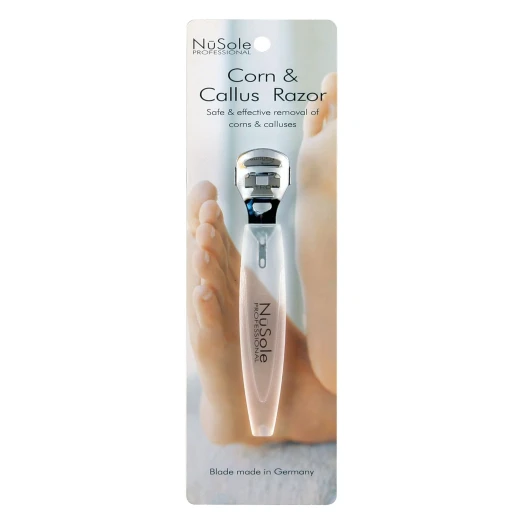 NuSole Professional Corn & Callus Razor with 10 Stainless Steel Blades, Safety Razor for Adults
