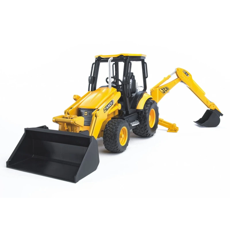 لعبة حفارة جرافة خلفية من برودر JCB MIDI CX - مركبة بناء واقعية - برودير