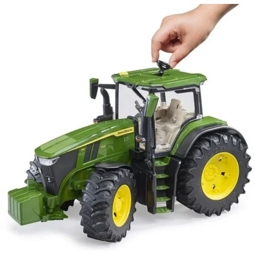 لعبة جرار برودر جون دير 7R 350 بغطاء محرك قابل للفتح - Image 3