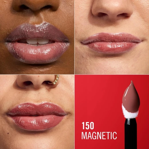 Rimmel Thrill Seeker Magnetic Liquid Lipstick 150: Long Lasting Hydrating Lip Color with Smooth Shine - Rimmel London - Image 3