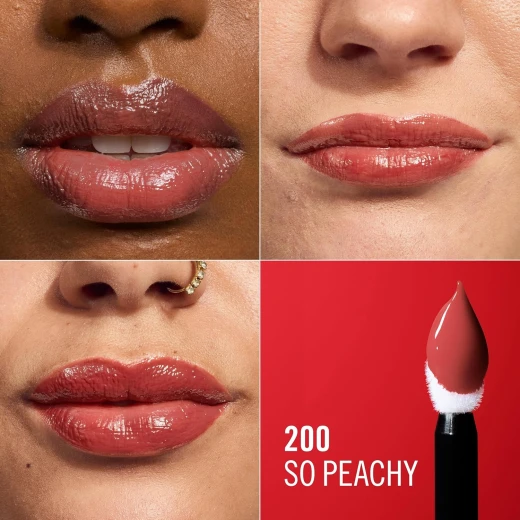 Rimmel Thrill Seeker So Peachy Liquid Lipstick: Long Lasting Hydrating Lip Color with Hyaluronic Acid & Vitamin E - Rimmel London - Image 2