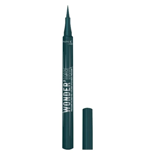 Rimmel Wonder'Ink Velvet Eyeliner Pen Matte Finish Green Makeup Long Lasting Waterproof Precision Eye Liner - Rimmel London - Image 2