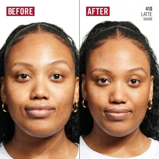 Rimmel Kind + Free Skin Tint Foundation Latte 410 Hydrating Makeup for Sensitive Skin 30ml Natural Dewy Finish - Rimmel London - Image 2