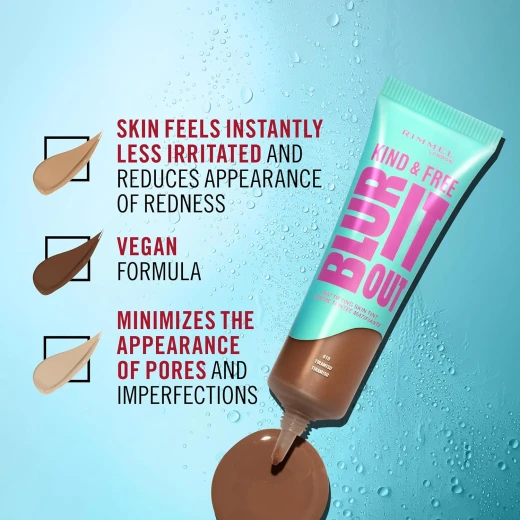 Rimmel London Kind & Free Mattifying Skin Tint 082 Golden Ivory SPF 20 30ml Flawless Complexion - Rimmel London - Image 3